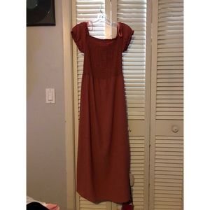 Monteau Coral Smock Dress